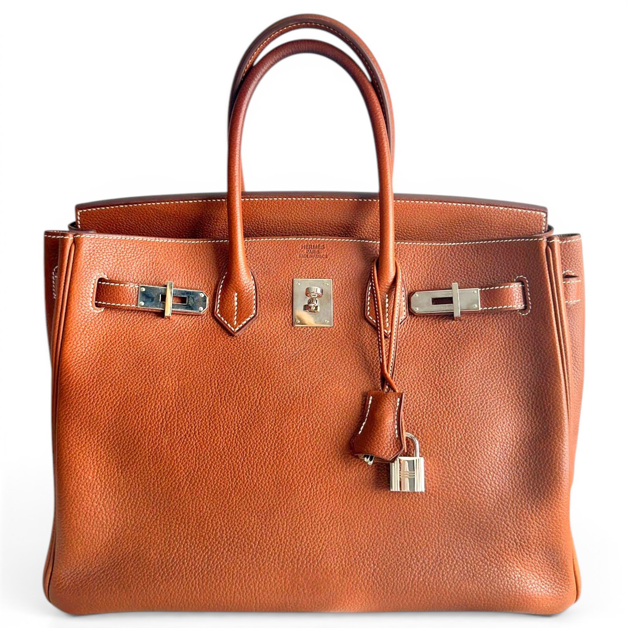 Birkin 35 leather handbag
