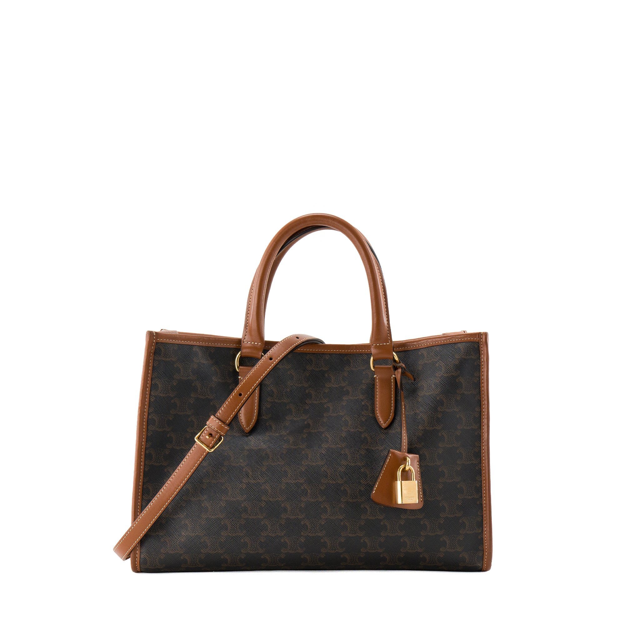 Cabas Horizotal leather tote