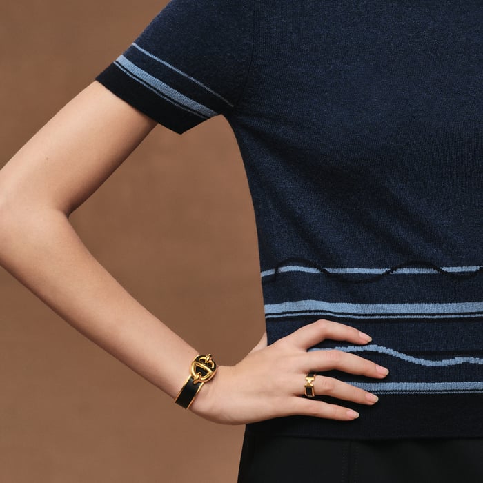 Bleu Lagune "Ex-libris" Short-sleeve Sweater