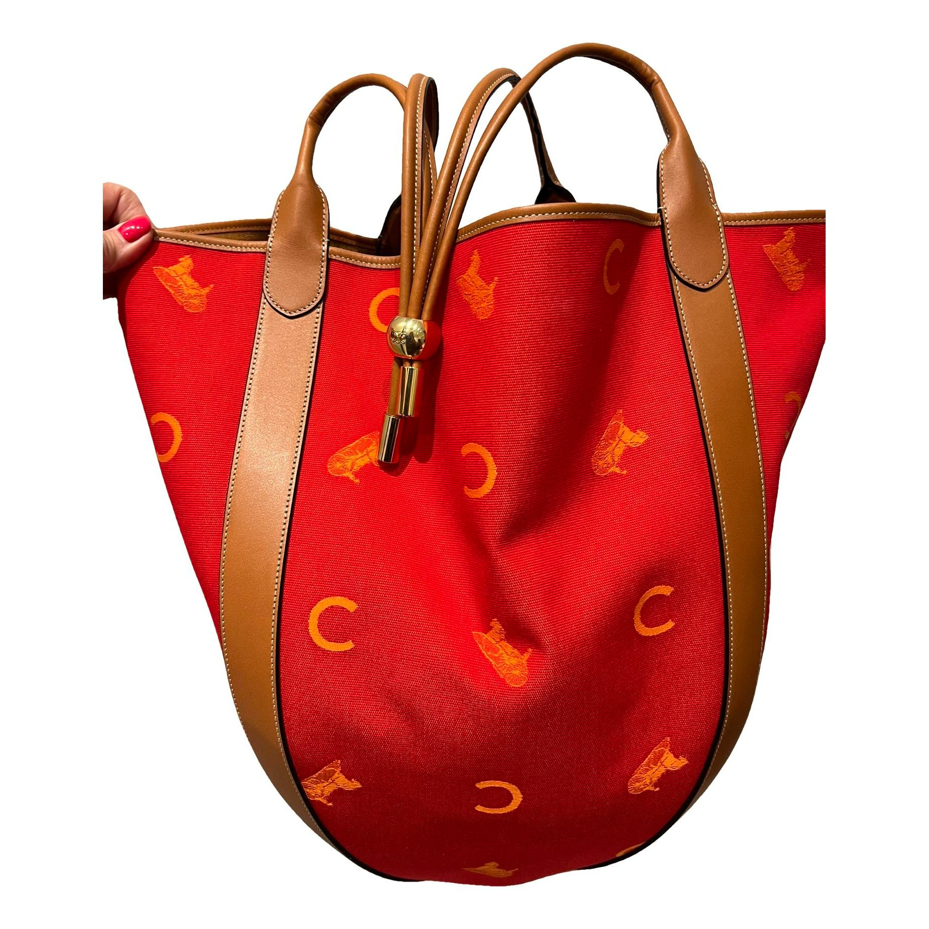 Leather handbag