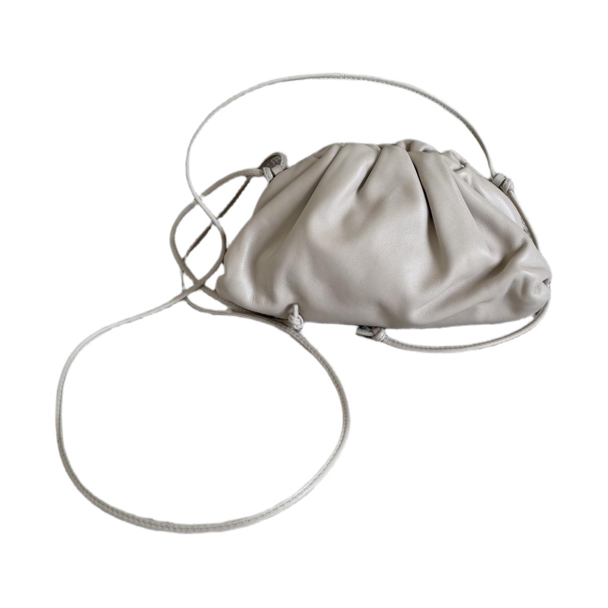 Pouch leather clutch bag