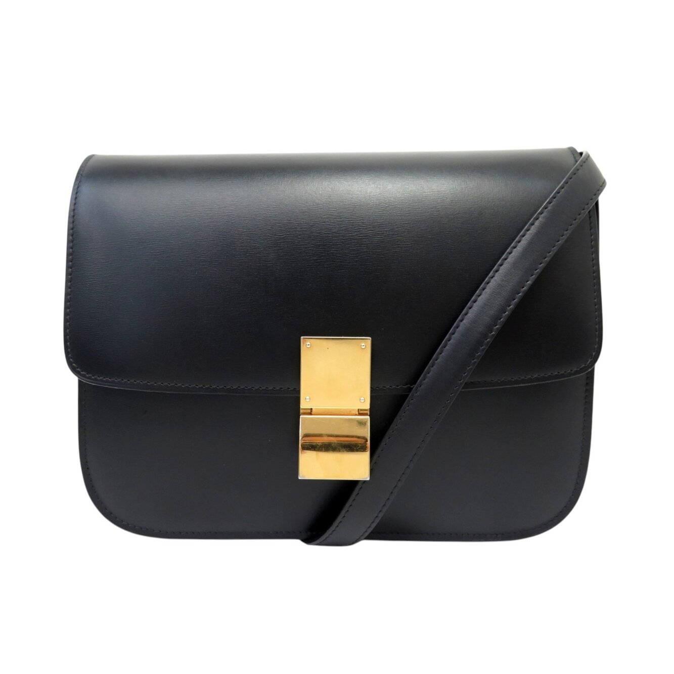 Classic leather crossbody bag
