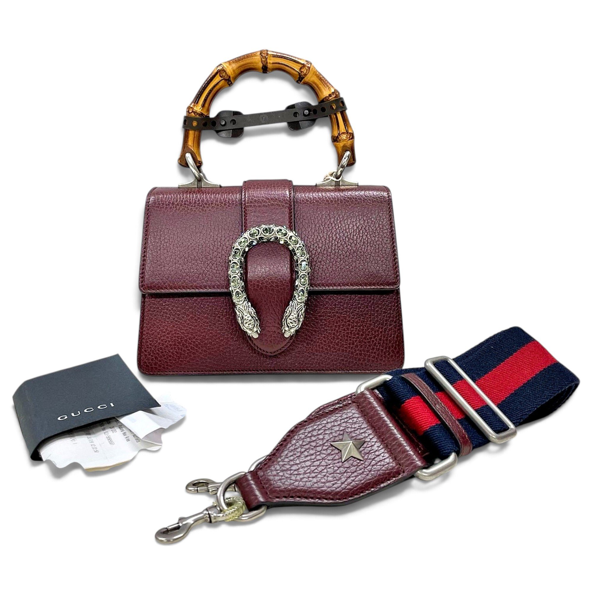 Dionysus Bamboo leather handbag