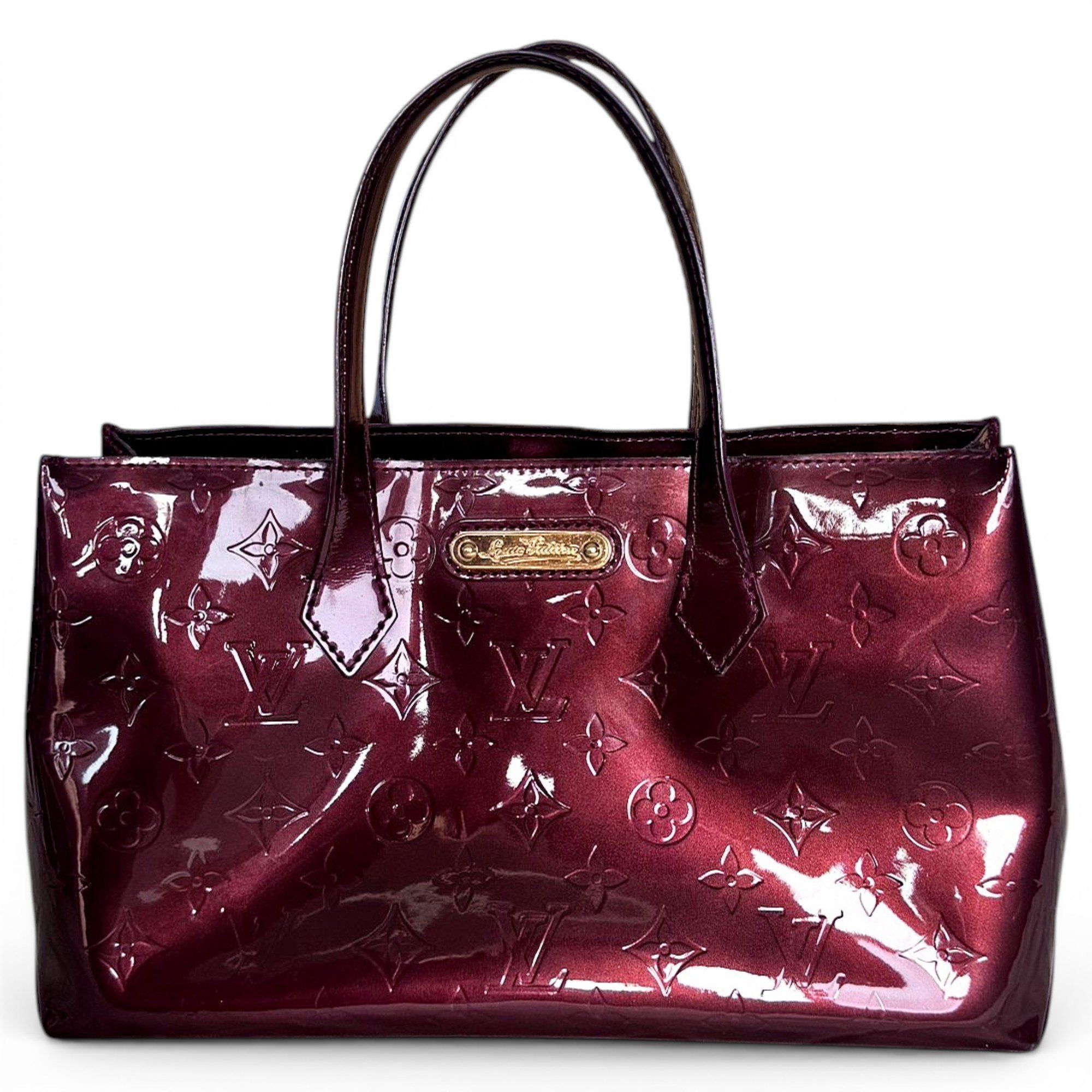 Wilshire patent leather handbag