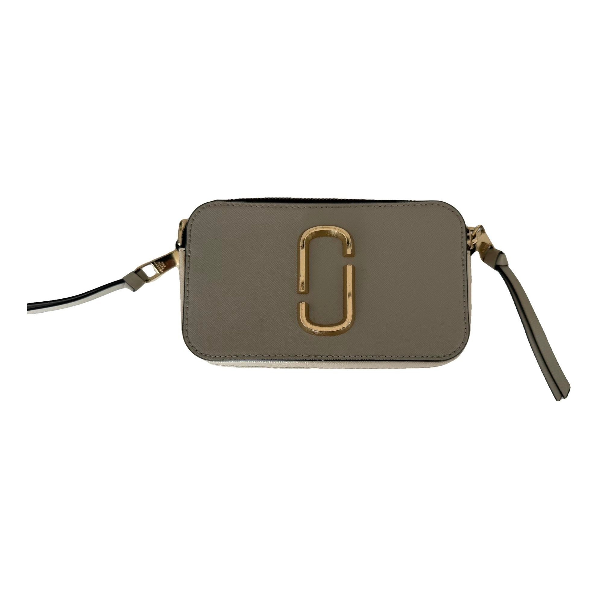 Snapshot leather clutch bag