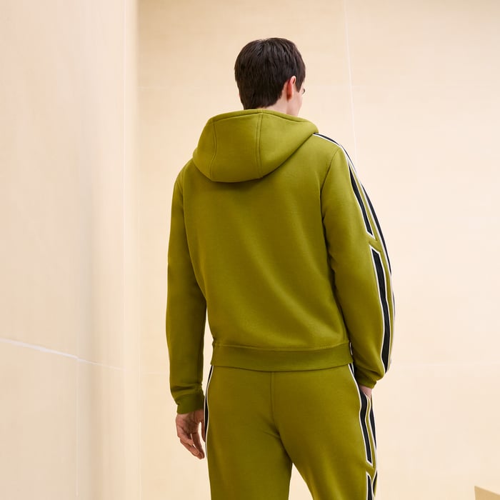 Anis "Run H" Zipped Hooded Sweater
