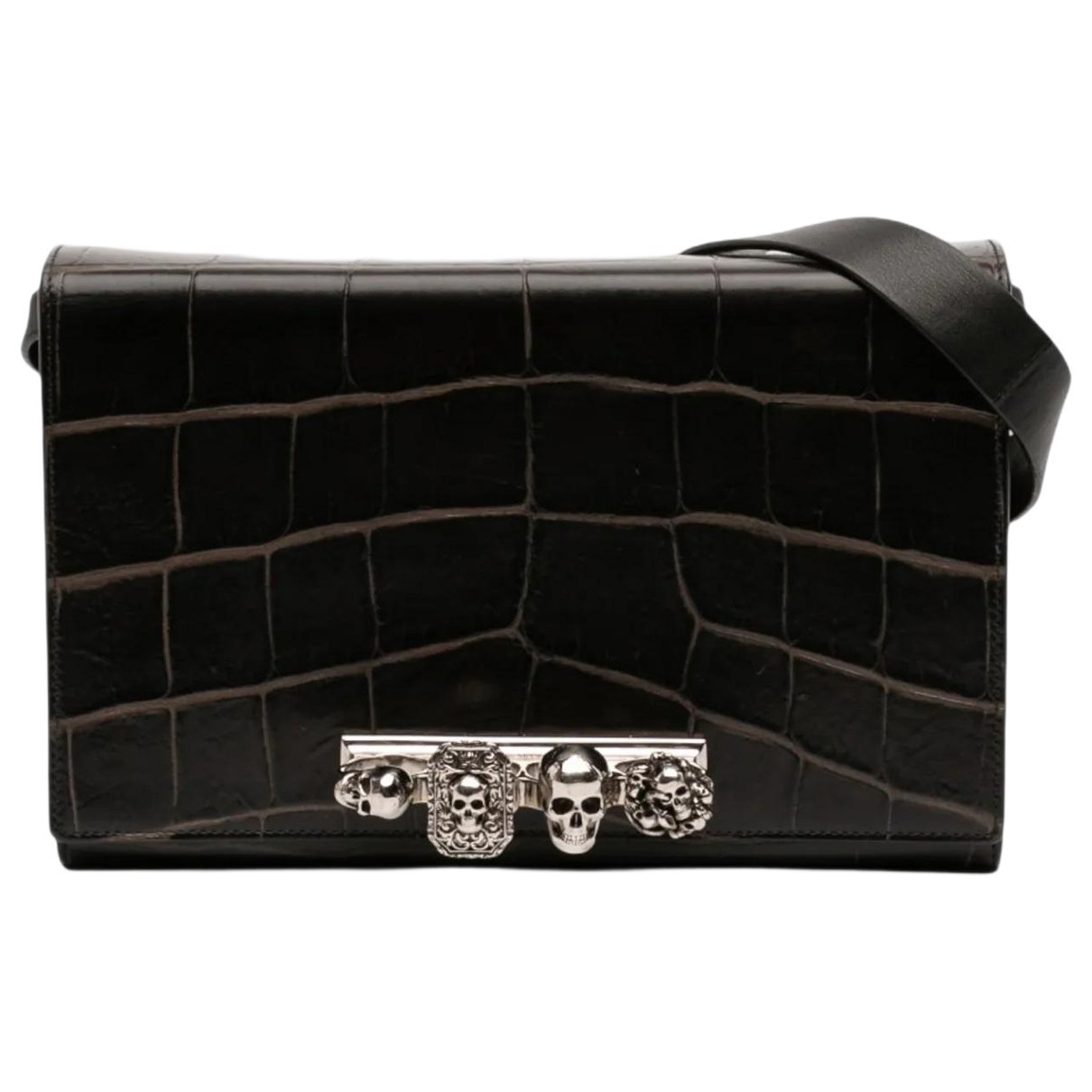 Skull leather bag