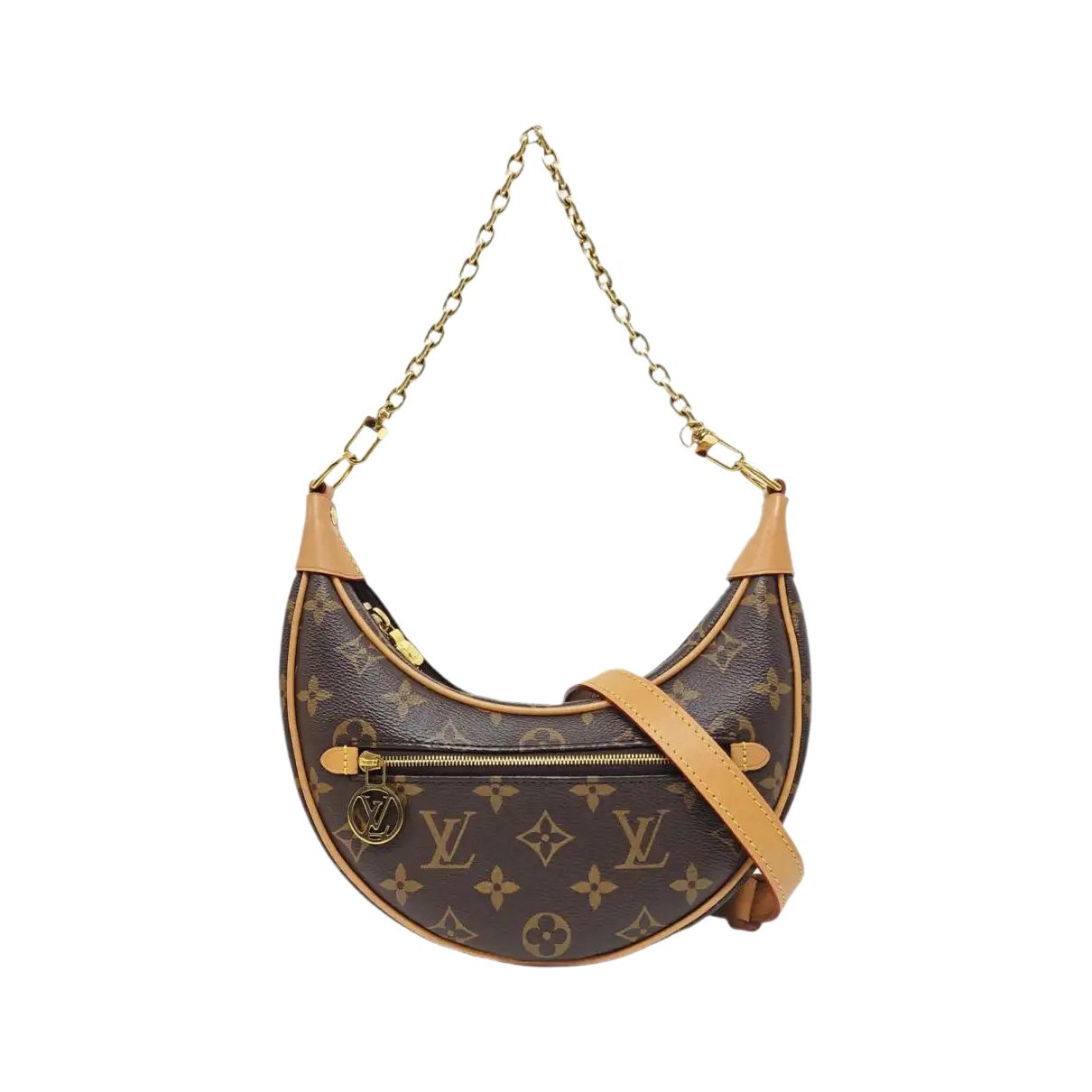 Loop leather crossbody bag