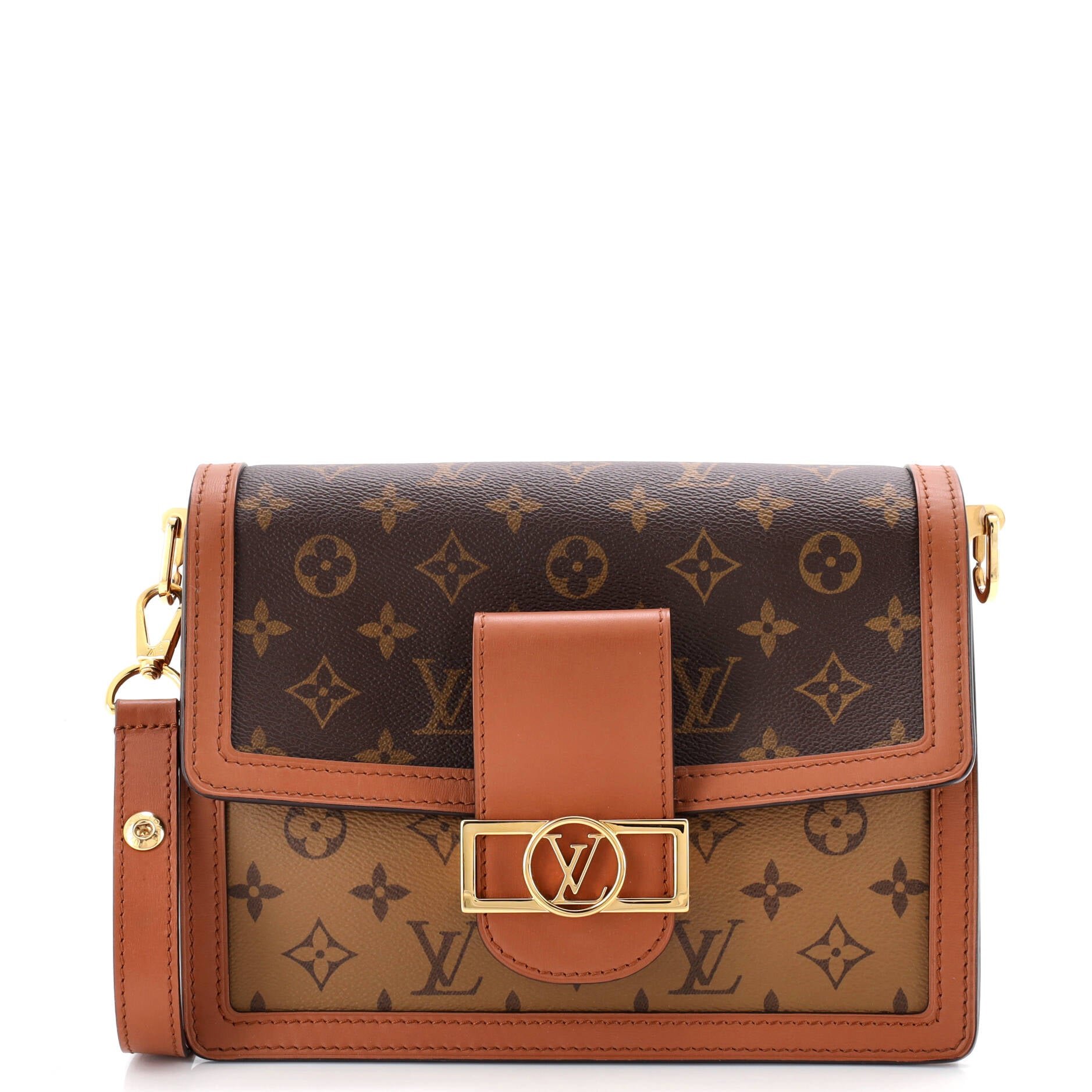 Louis Vuitton Dauphine Shoulder Bag Reverse Monogram Canvas MM