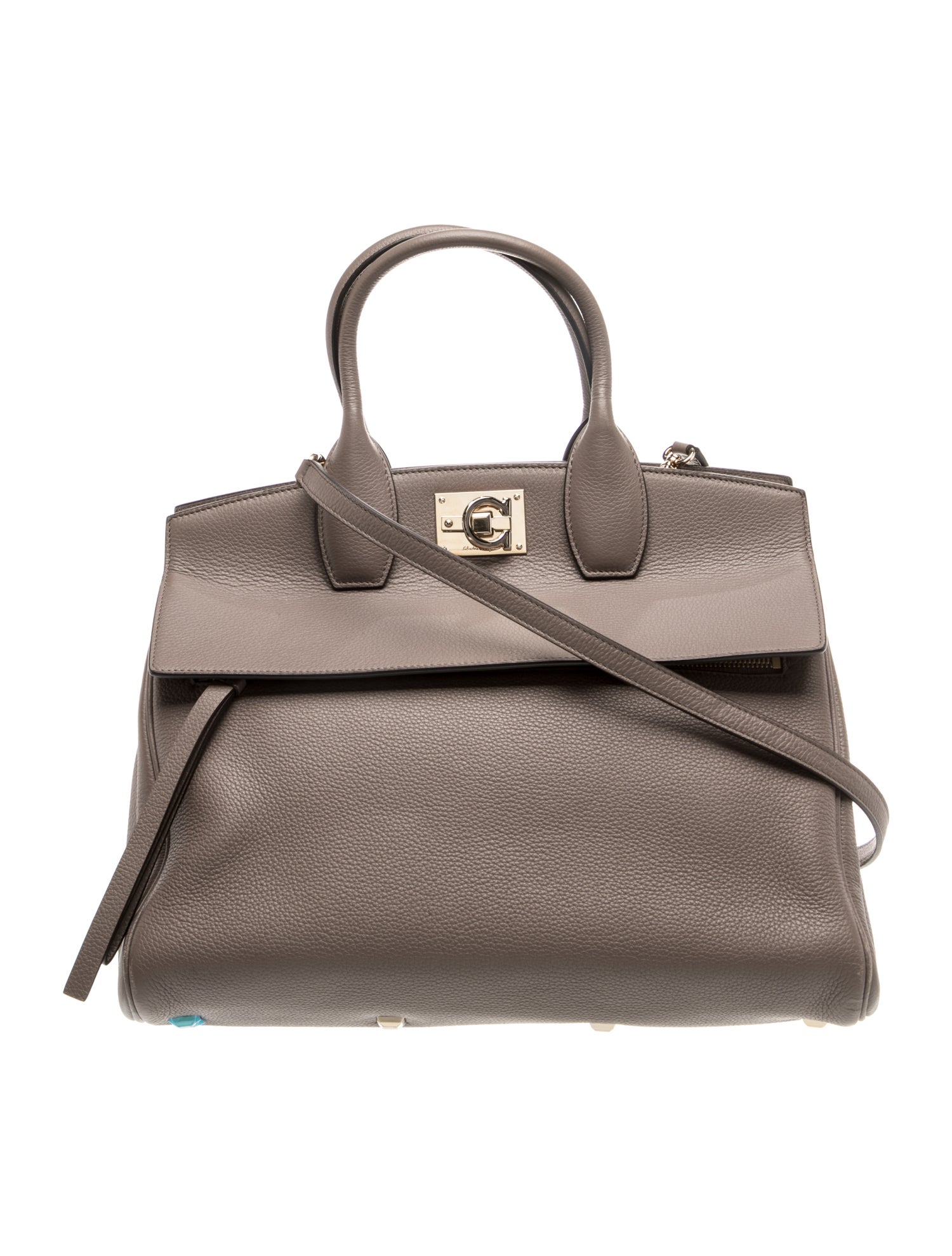 Ferragamo Leather Top Handle Bag