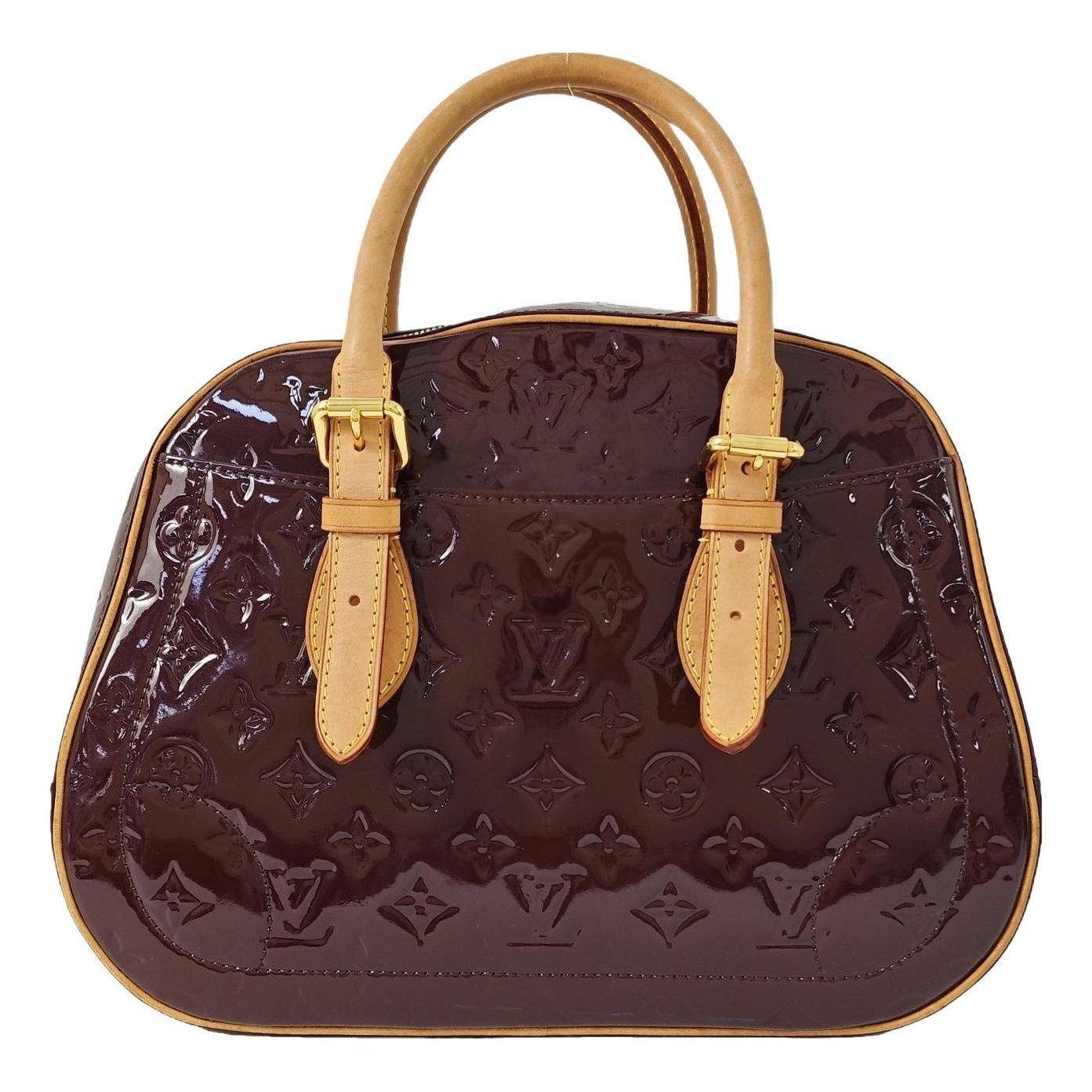 Patent leather handbag