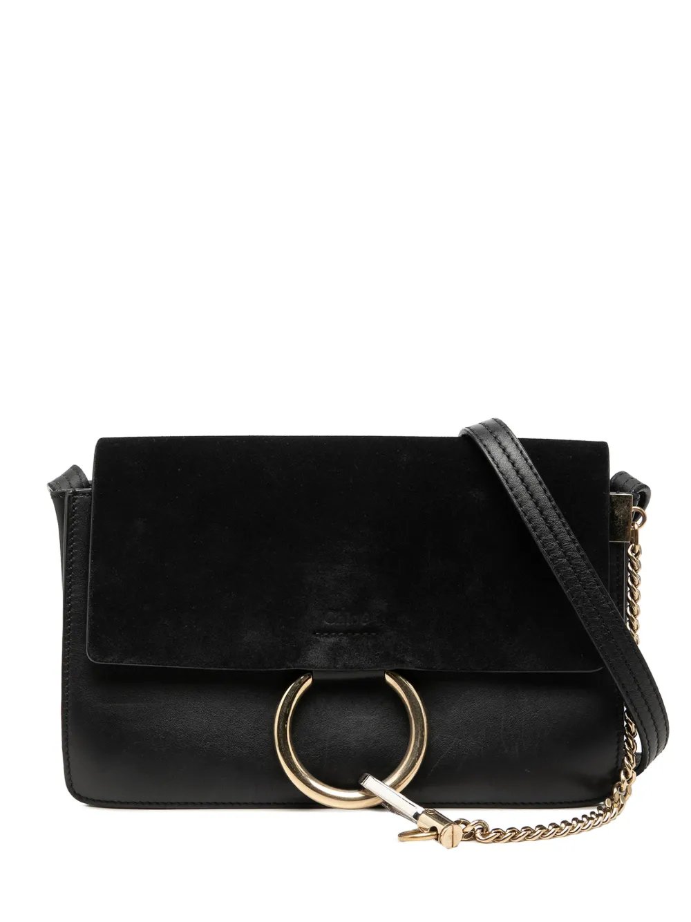 2017 Small Suede and Calfskin Faye crossbody bag