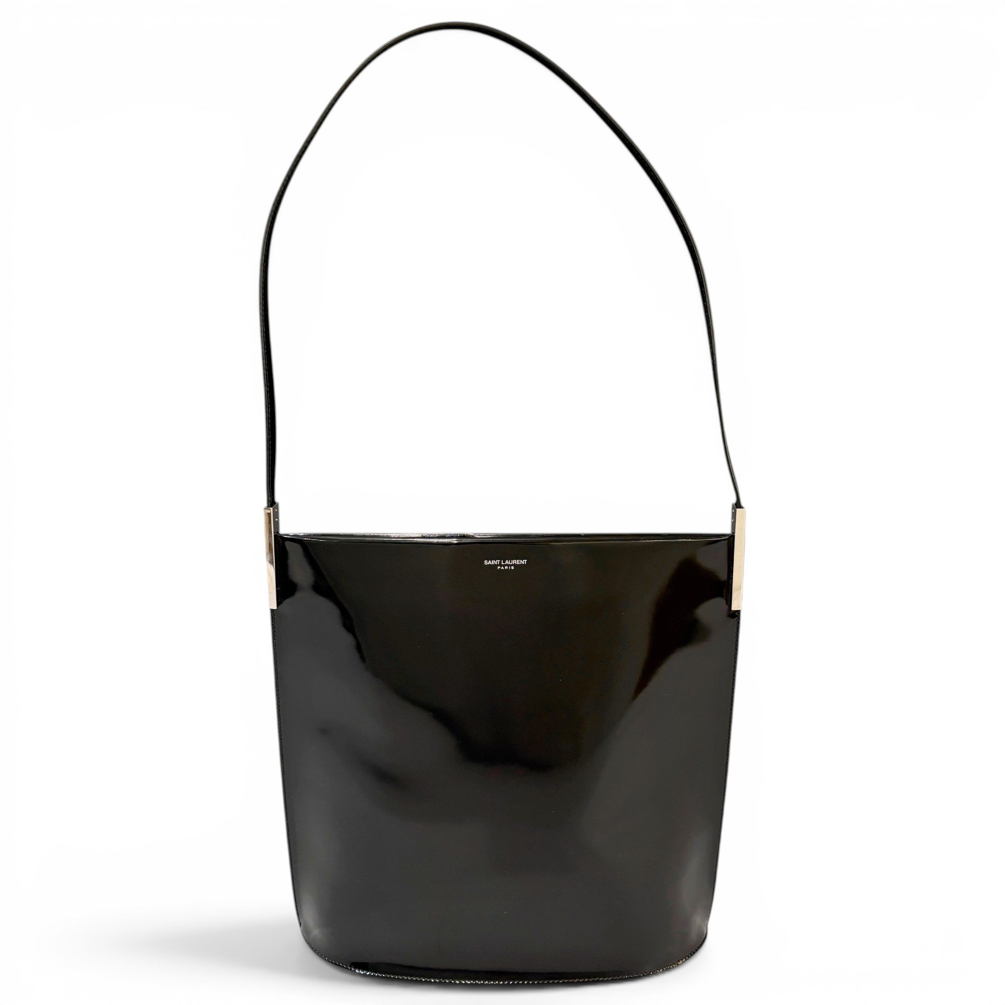 Patent leather handbag