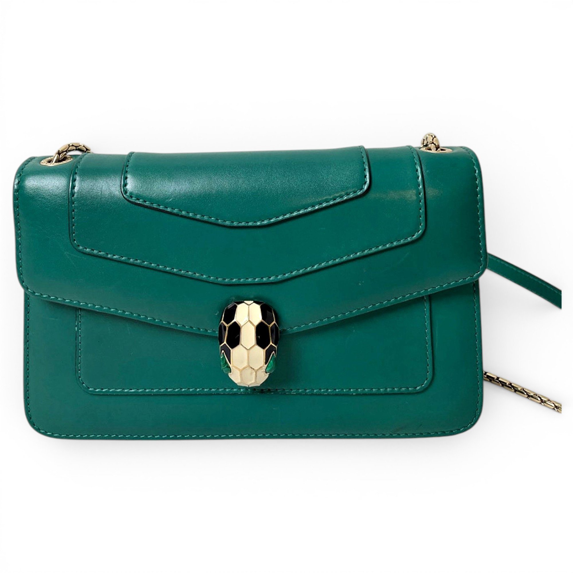 Serpenti leather crossbody bag