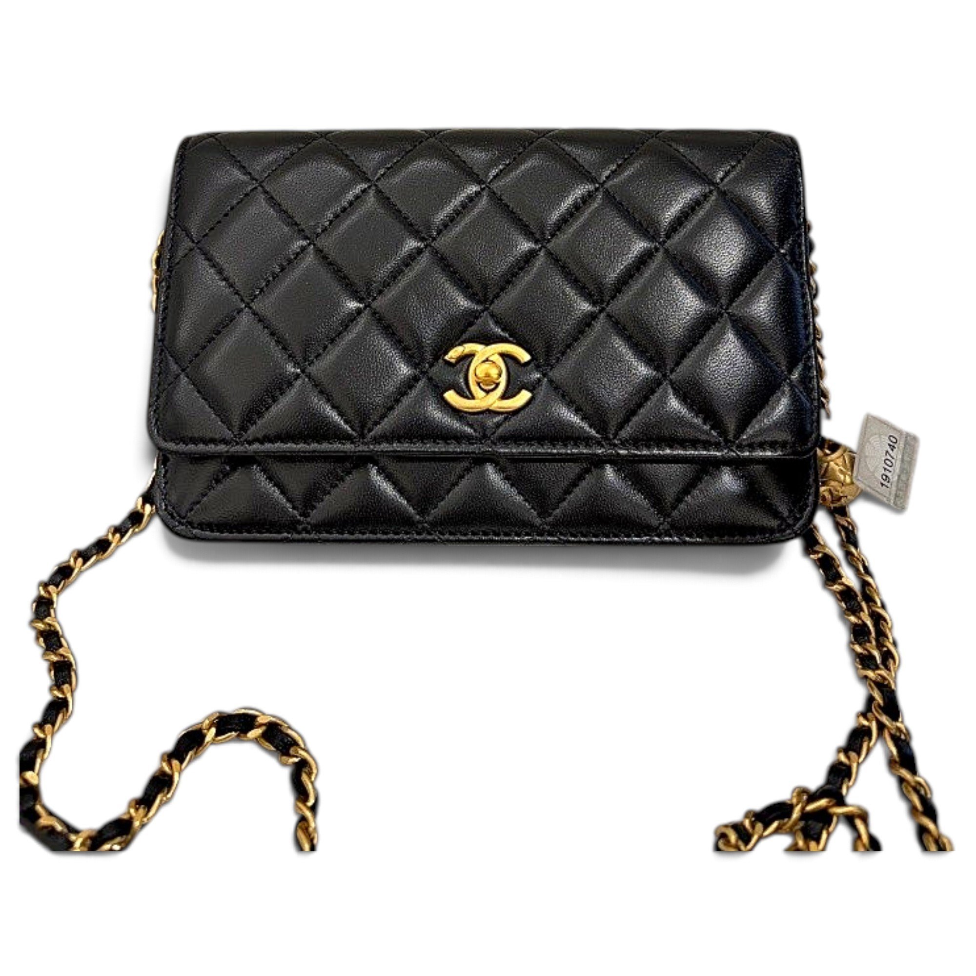 Wallet On Chain leather handbag