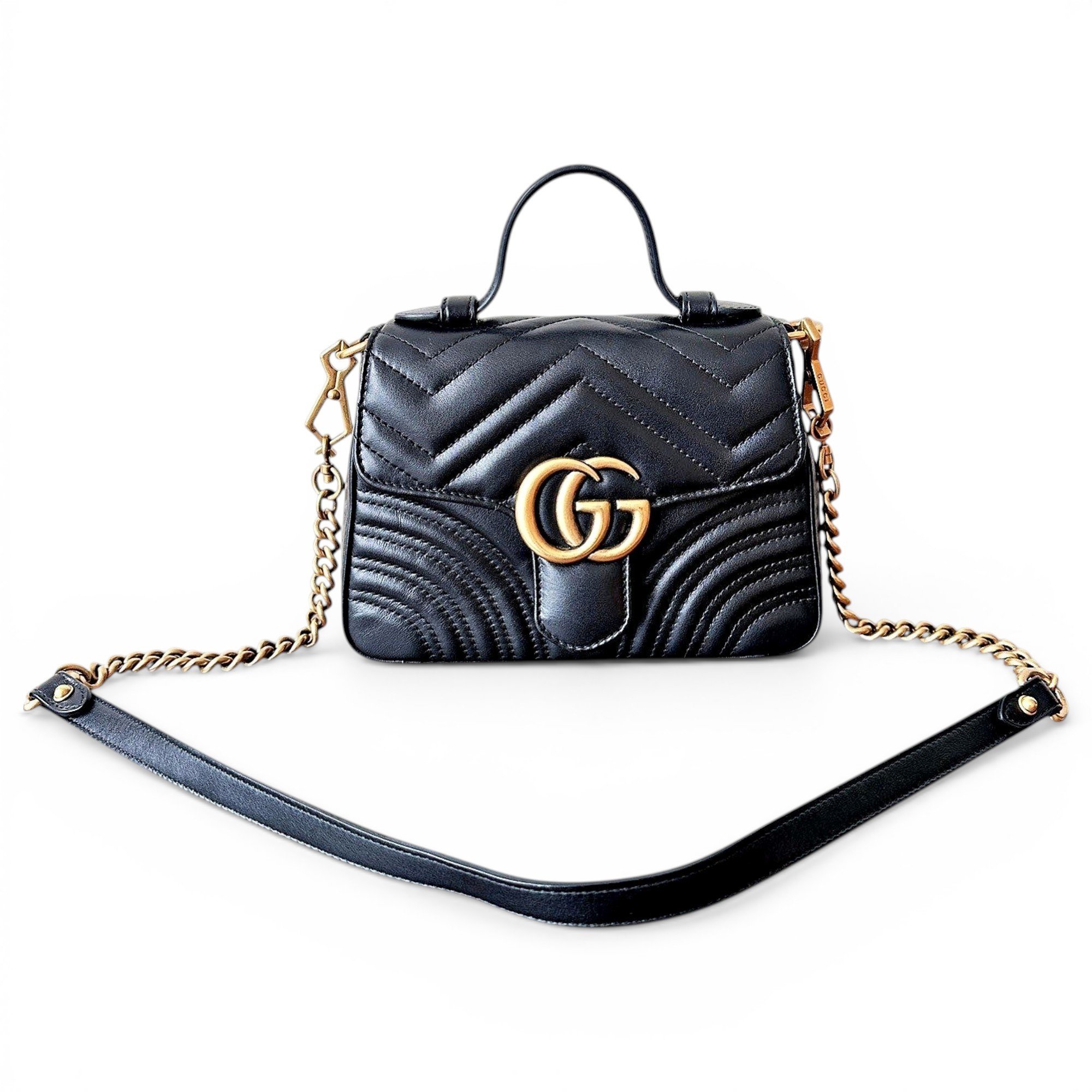 GG Marmont Flap leather handbag
