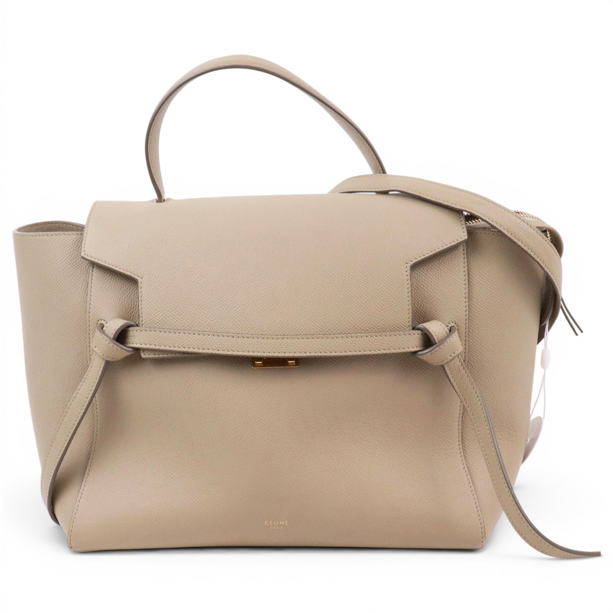 Belt leather handbag