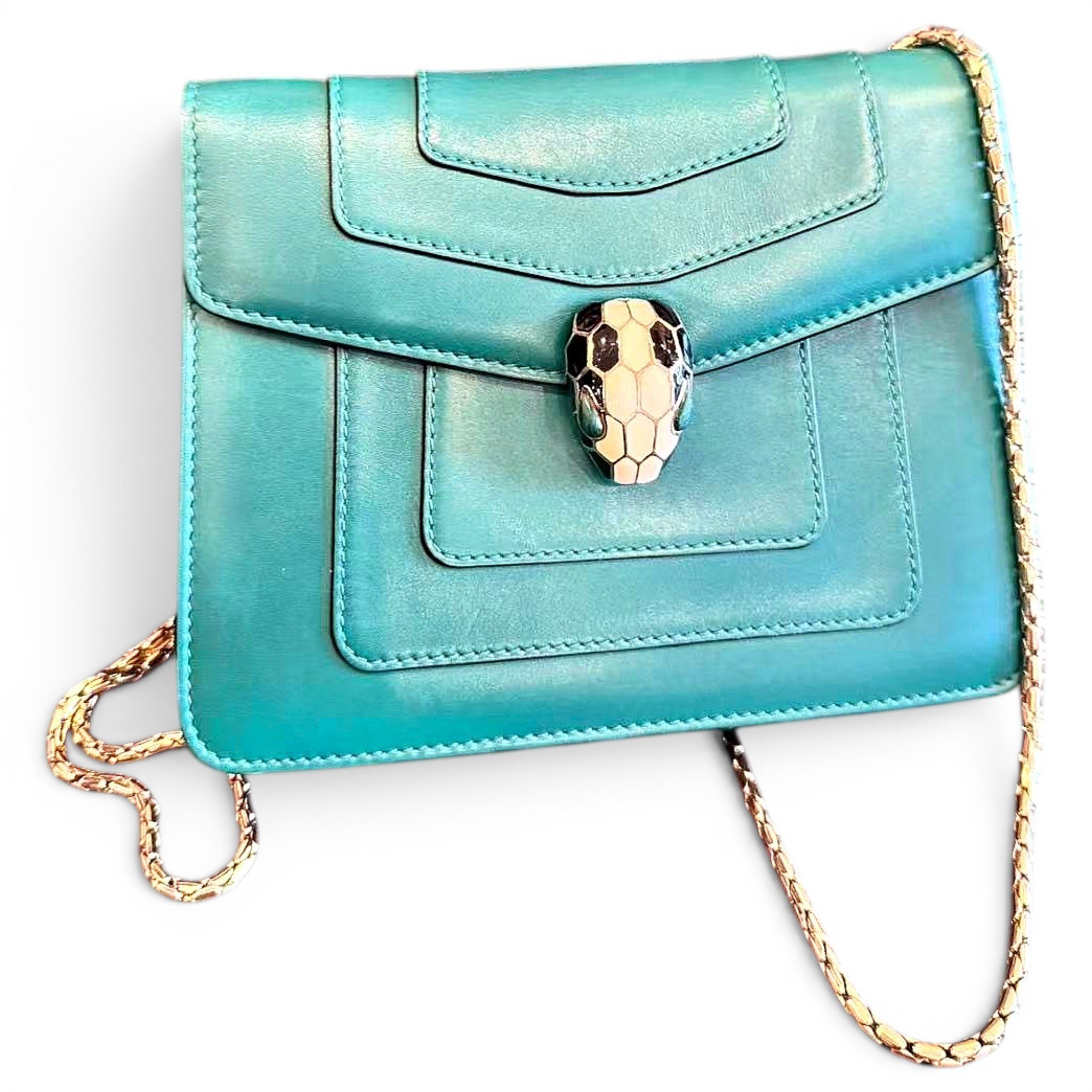 Serpenti leather crossbody bag
