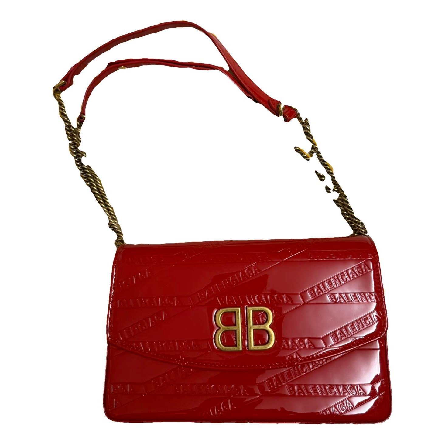 BB Round leather handbag