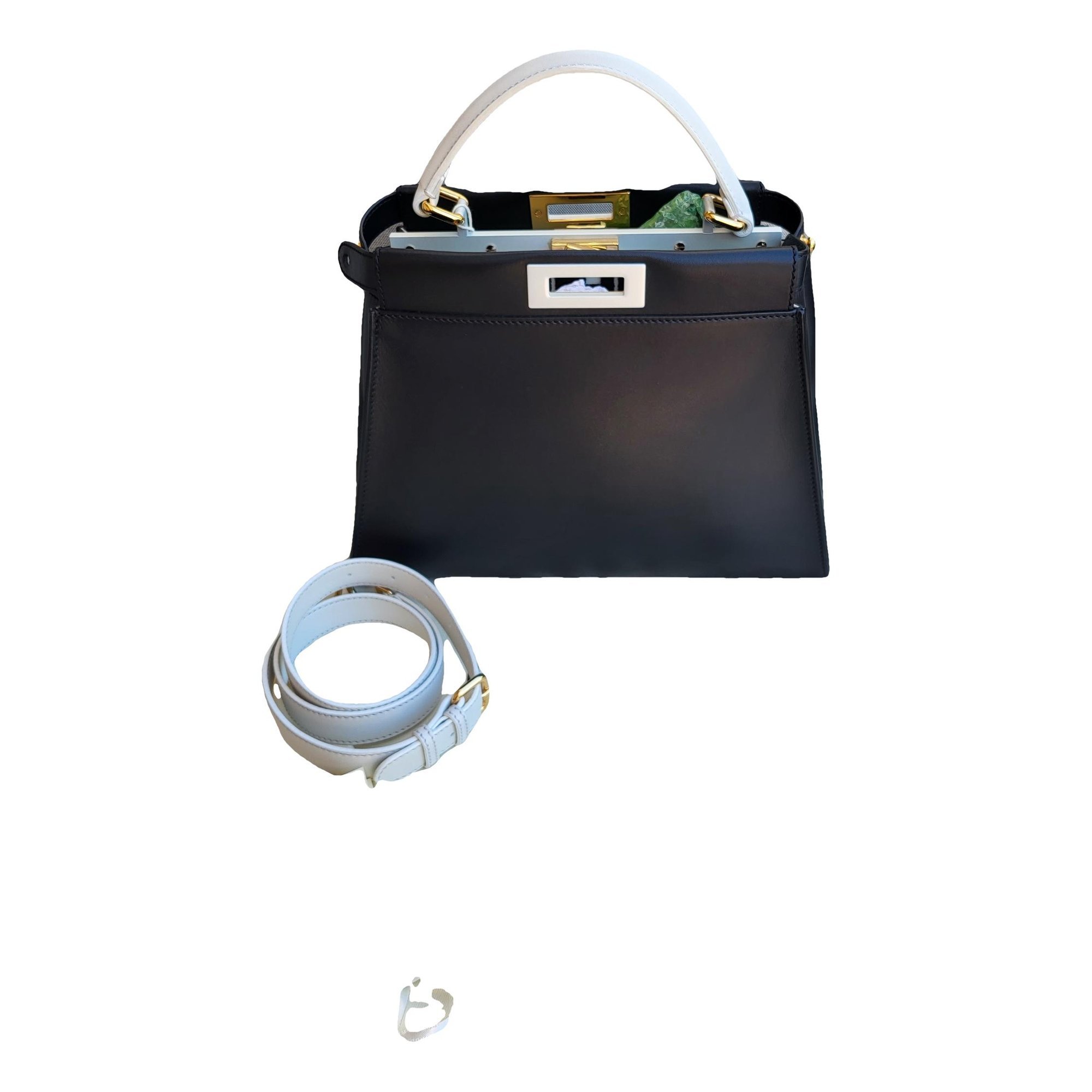 Peekaboo leather handbag
