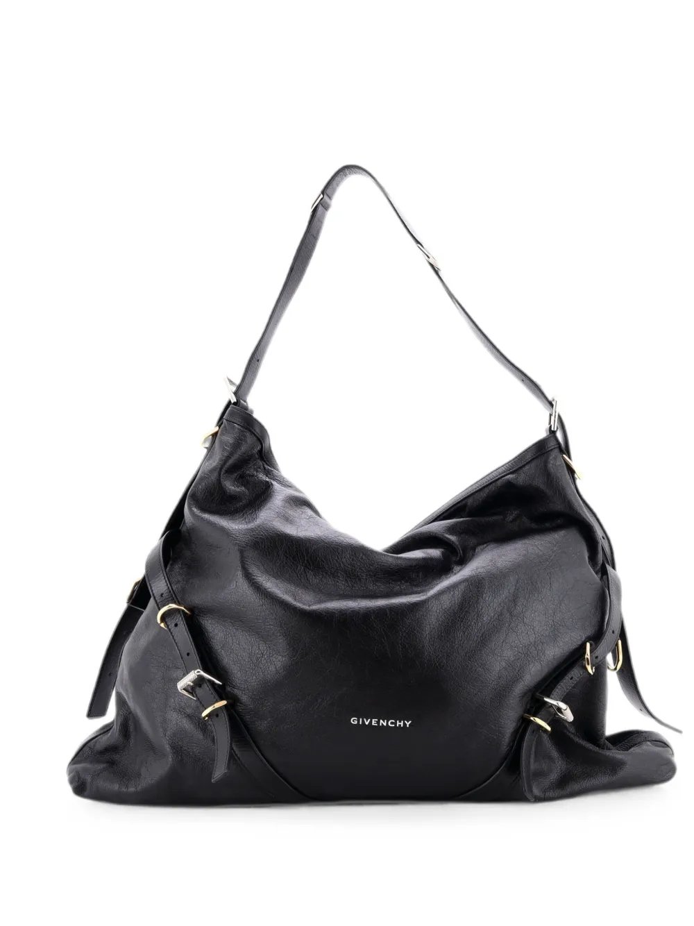 Voyou Leather Large hobo bag