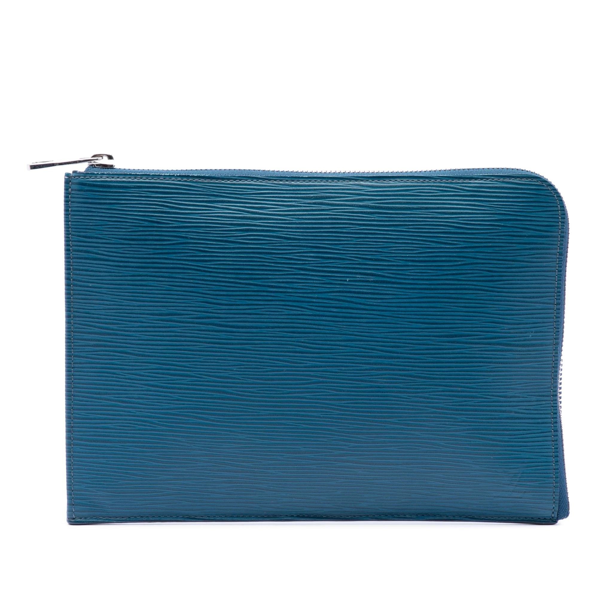 Leather clutch bag