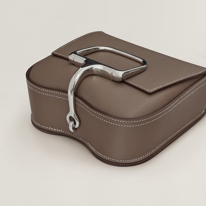 Étoupe Hermès Della Cavalleria Mini Bag