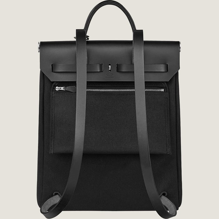 Noir Herbag a Dos Zip Retourne Backpack