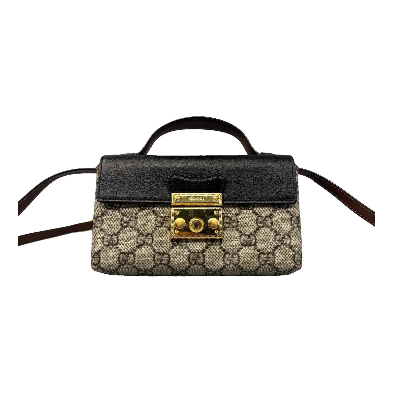 Padlock vinyl handbag