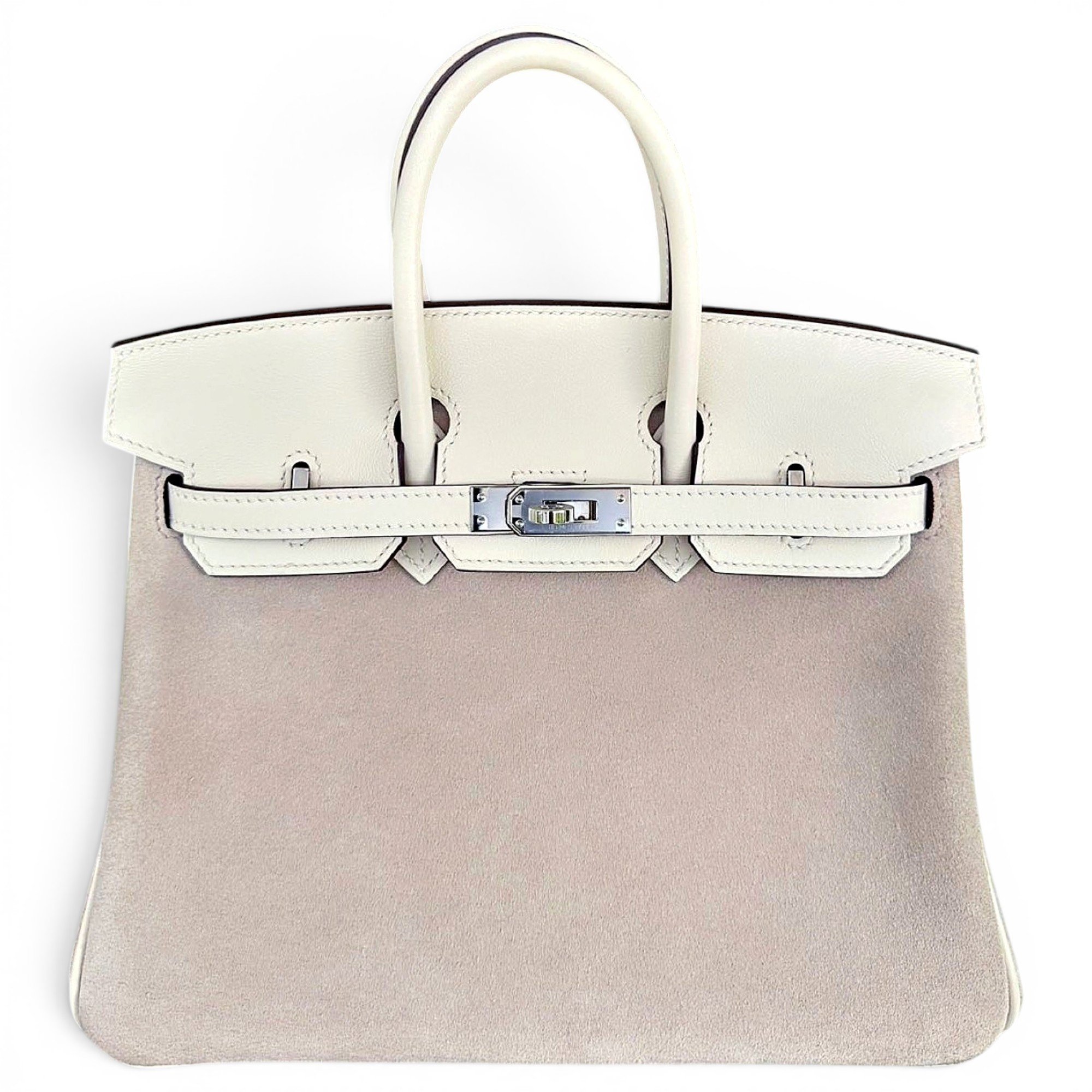 Birkin 25 leather handbag