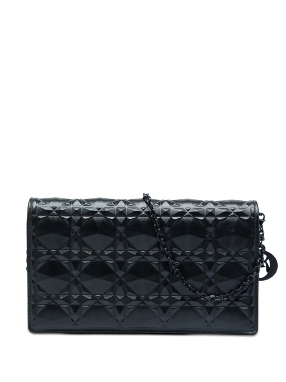 2022 Calfskin Cannage Diamond Lady Dior Wallet On Chain crossbody bag