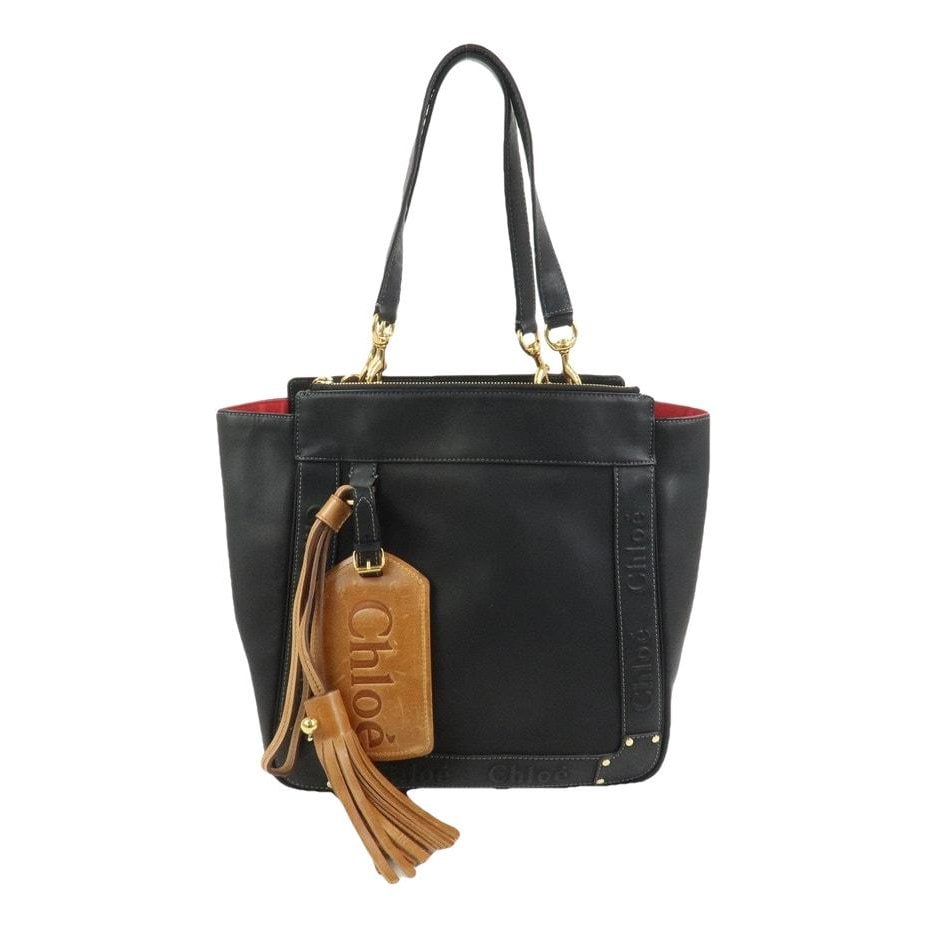 Leather tote