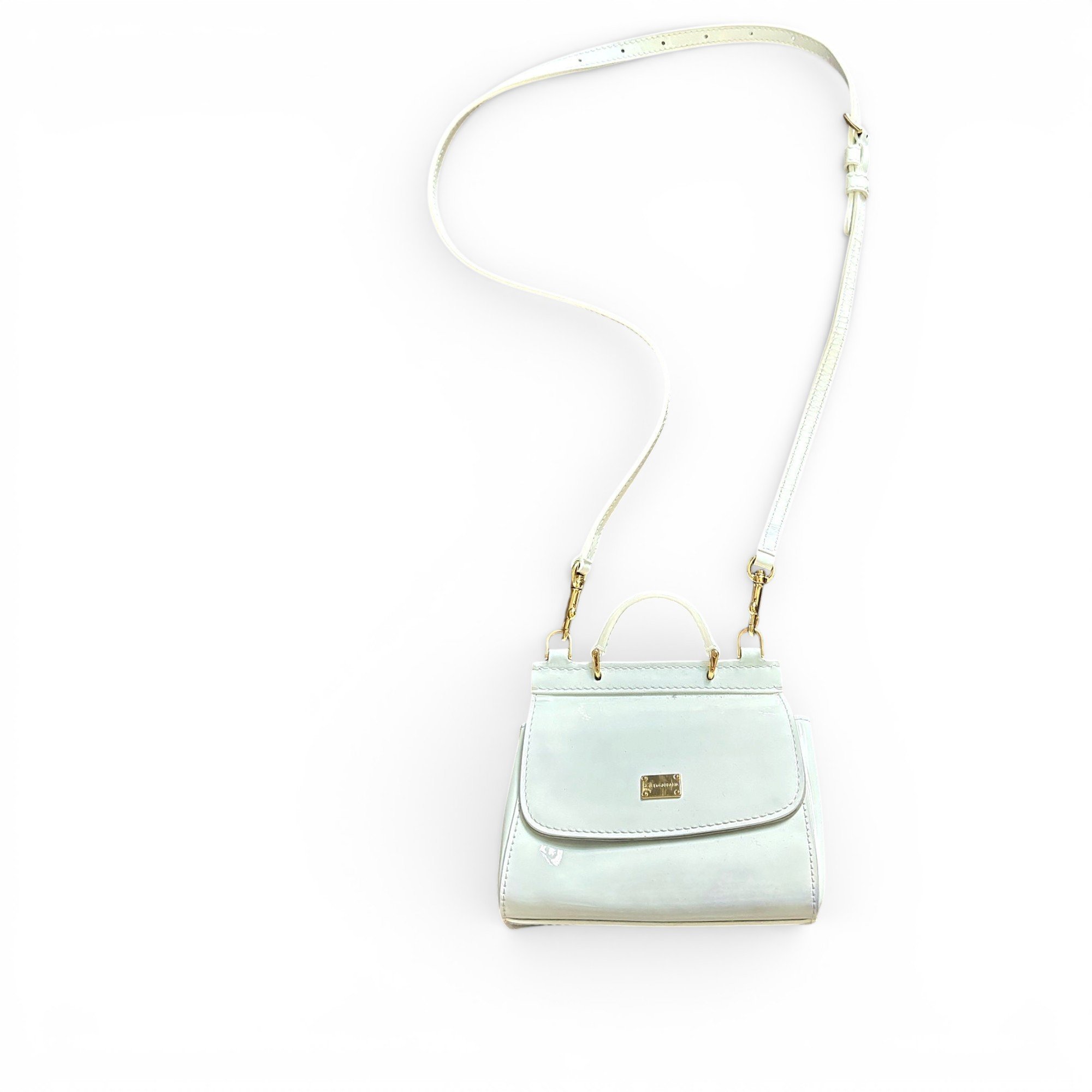 Dolce & Gabbana Sicily patent leather crossbody bag