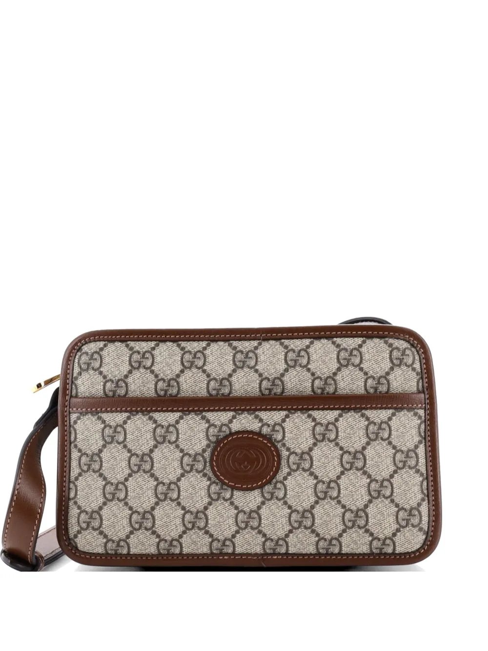 Interlocking G Patch Camera Bag GG Coated Canvas Mini crossbody bag