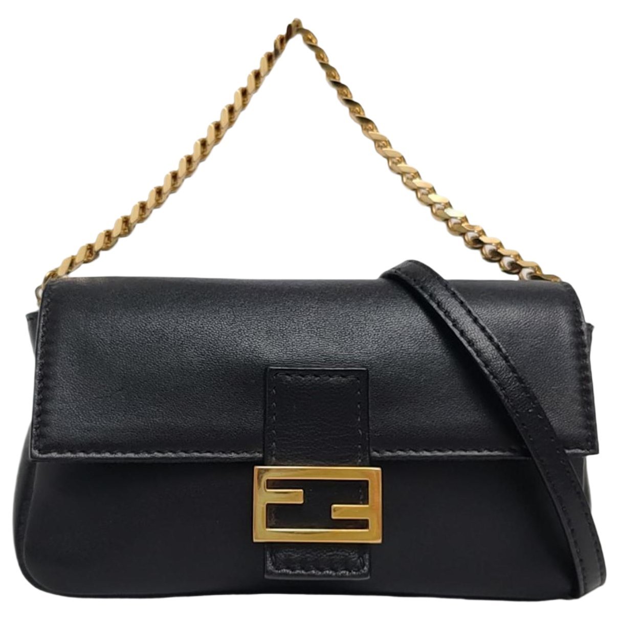 Baguette leather crossbody bag