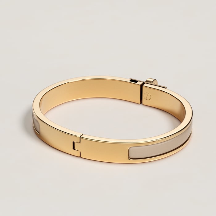 Marron Glacé Mini Clic Kelly Bracelet