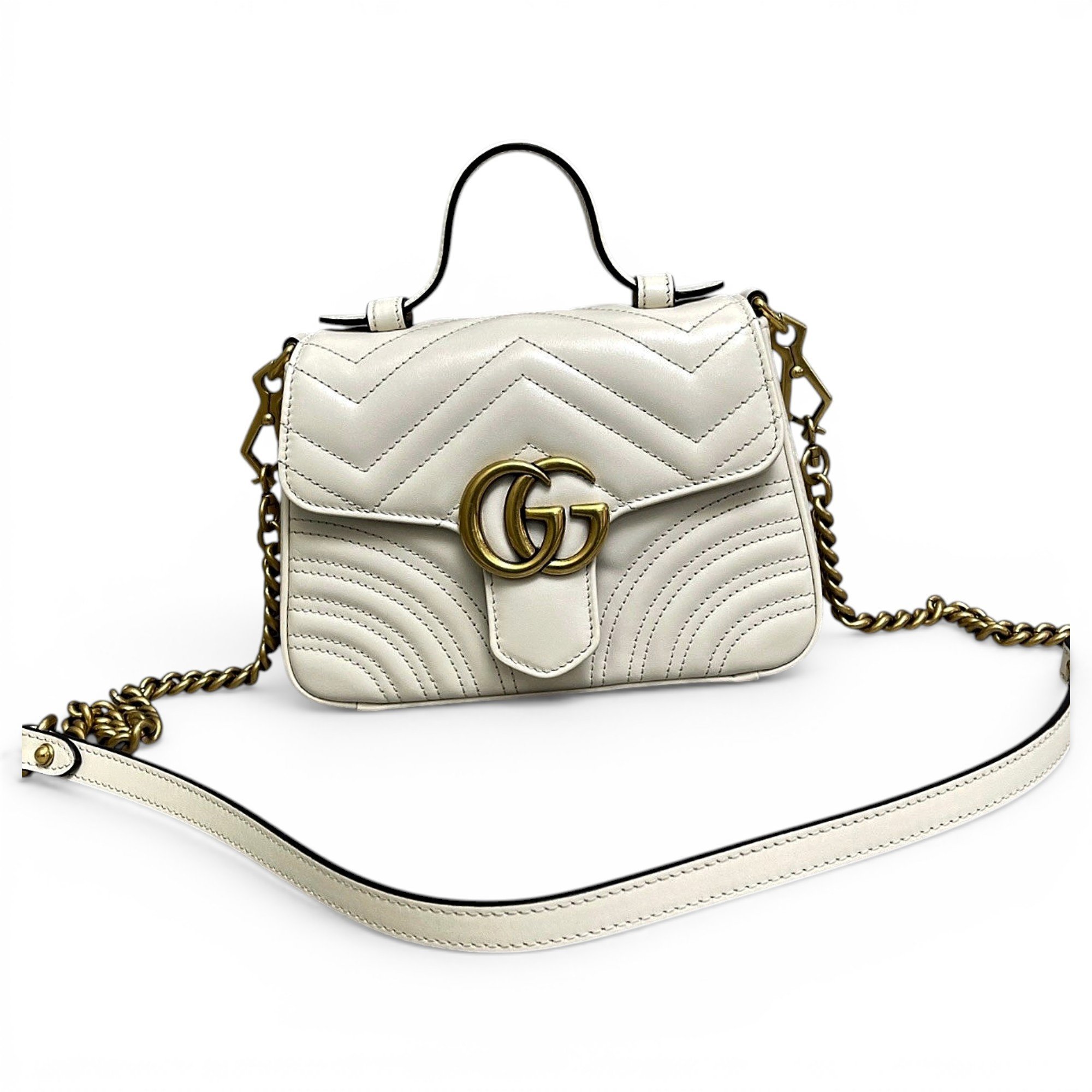 GG Marmont Flap leather handbag