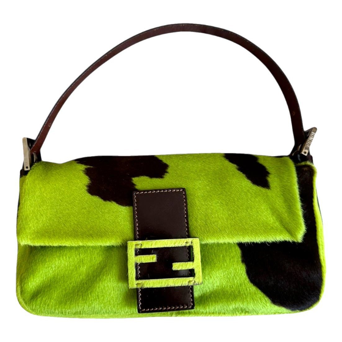 Baguette pony-style calfskin handbag
