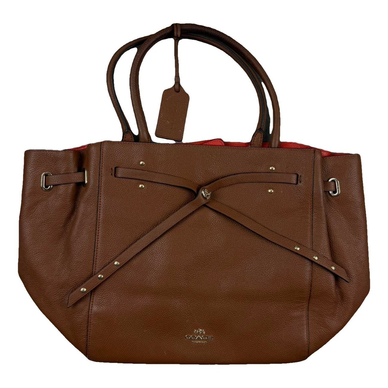 Leather tote