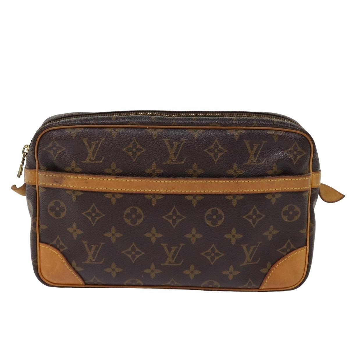 Leather clutch bag