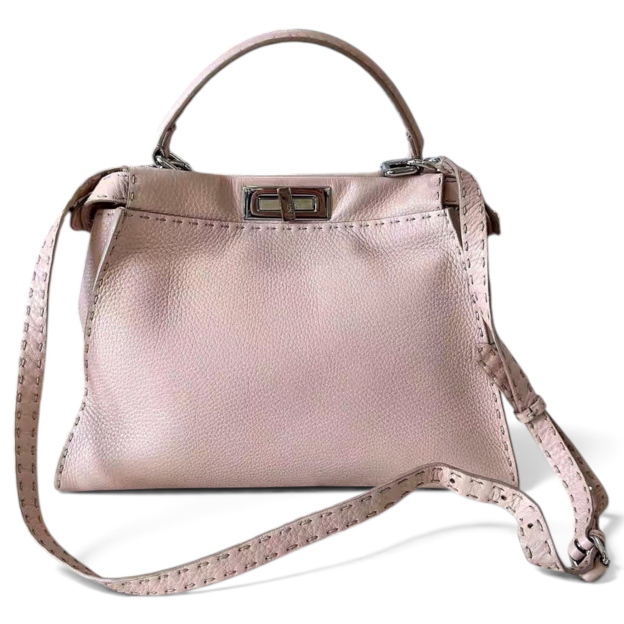 Peekaboo leather handbag