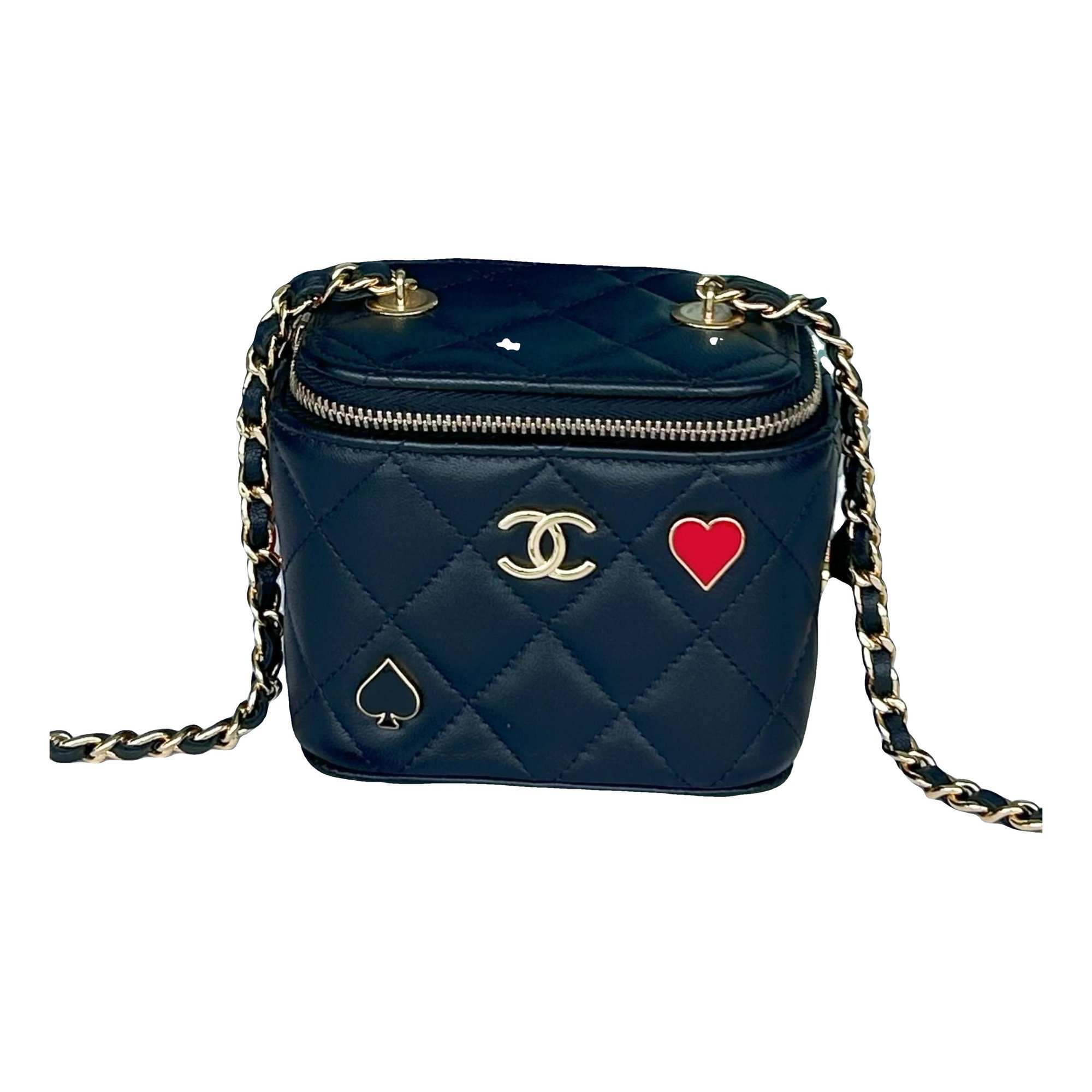 Trendy CC Vanity leather handbag