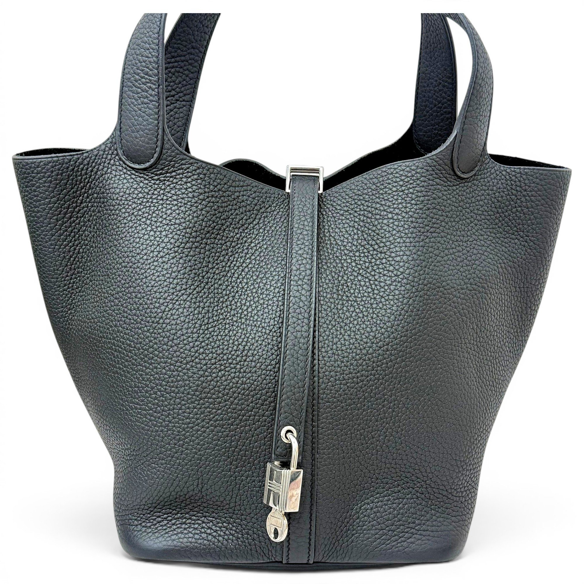 Picotin leather handbag