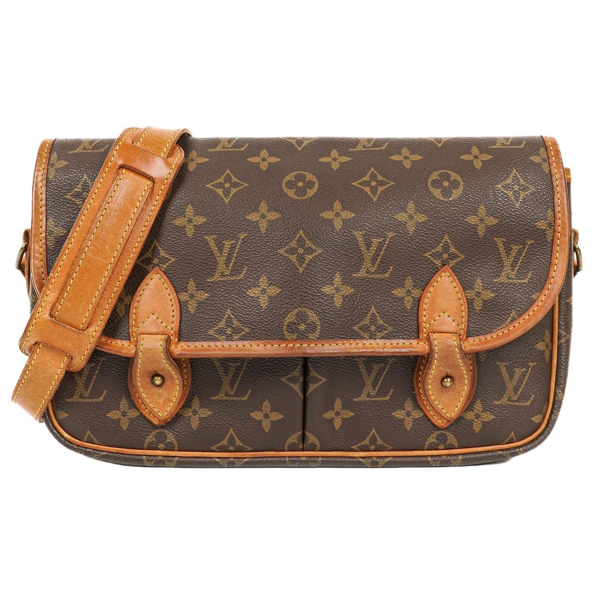 Gibeciere cloth handbag