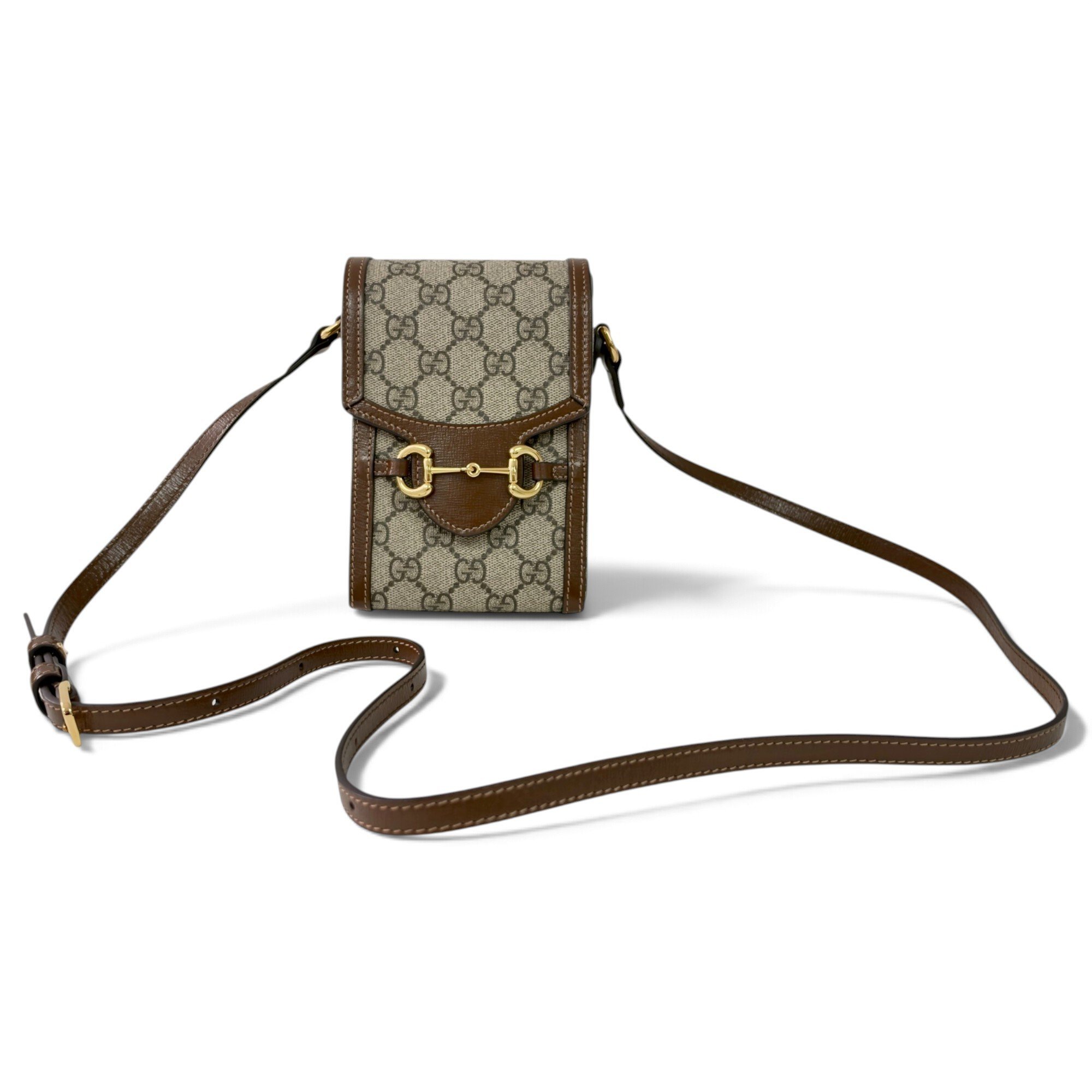 Horsebit 1955 Vertical leather crossbody bag