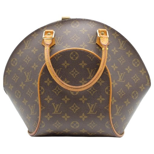 Ellipse leather handbag