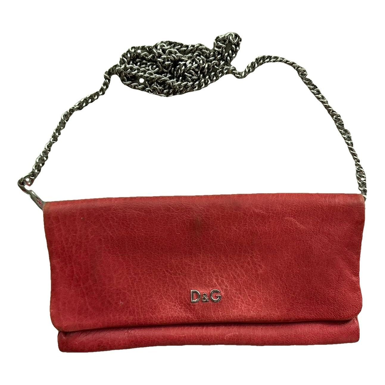 Leather clutch bag