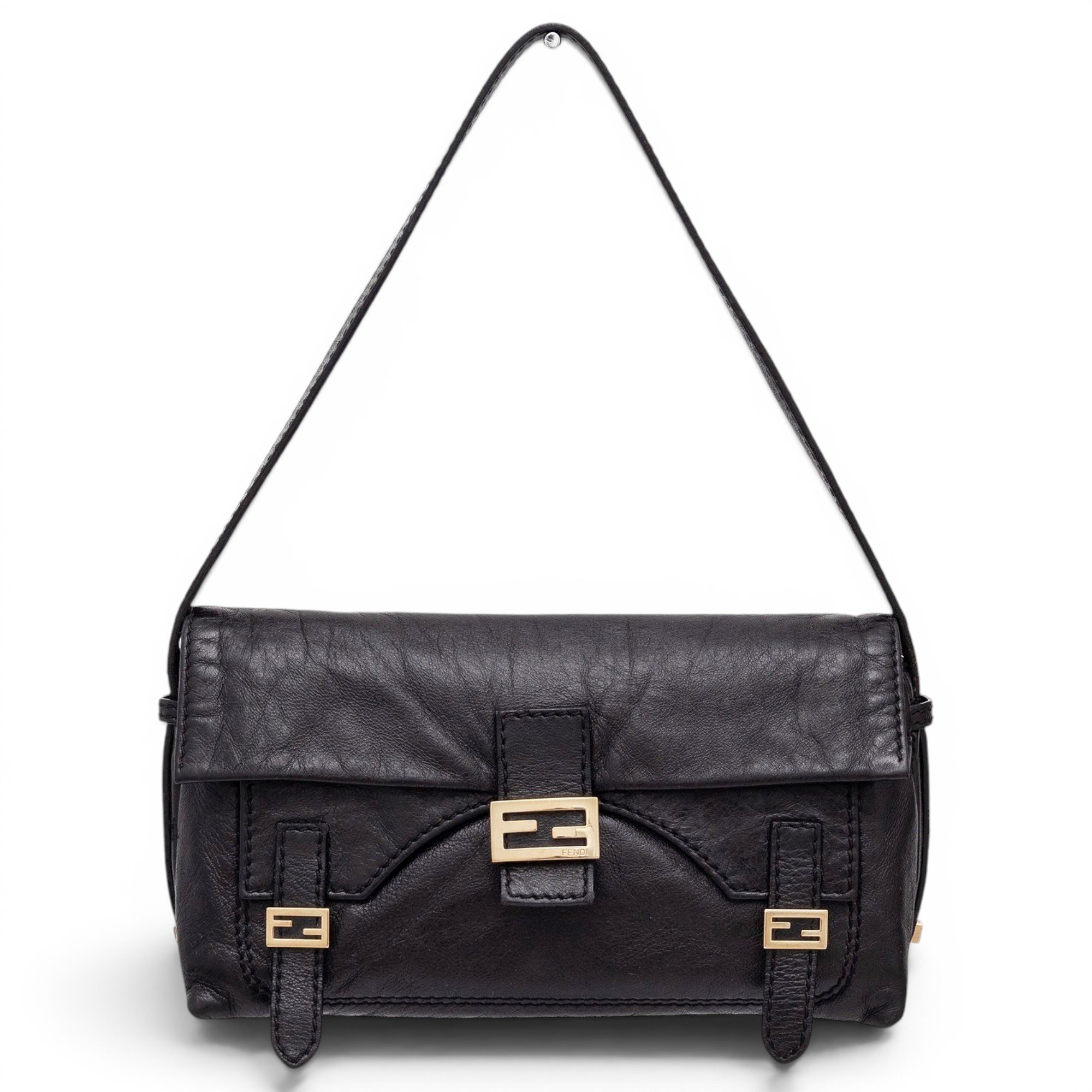 Baguette leather handbag