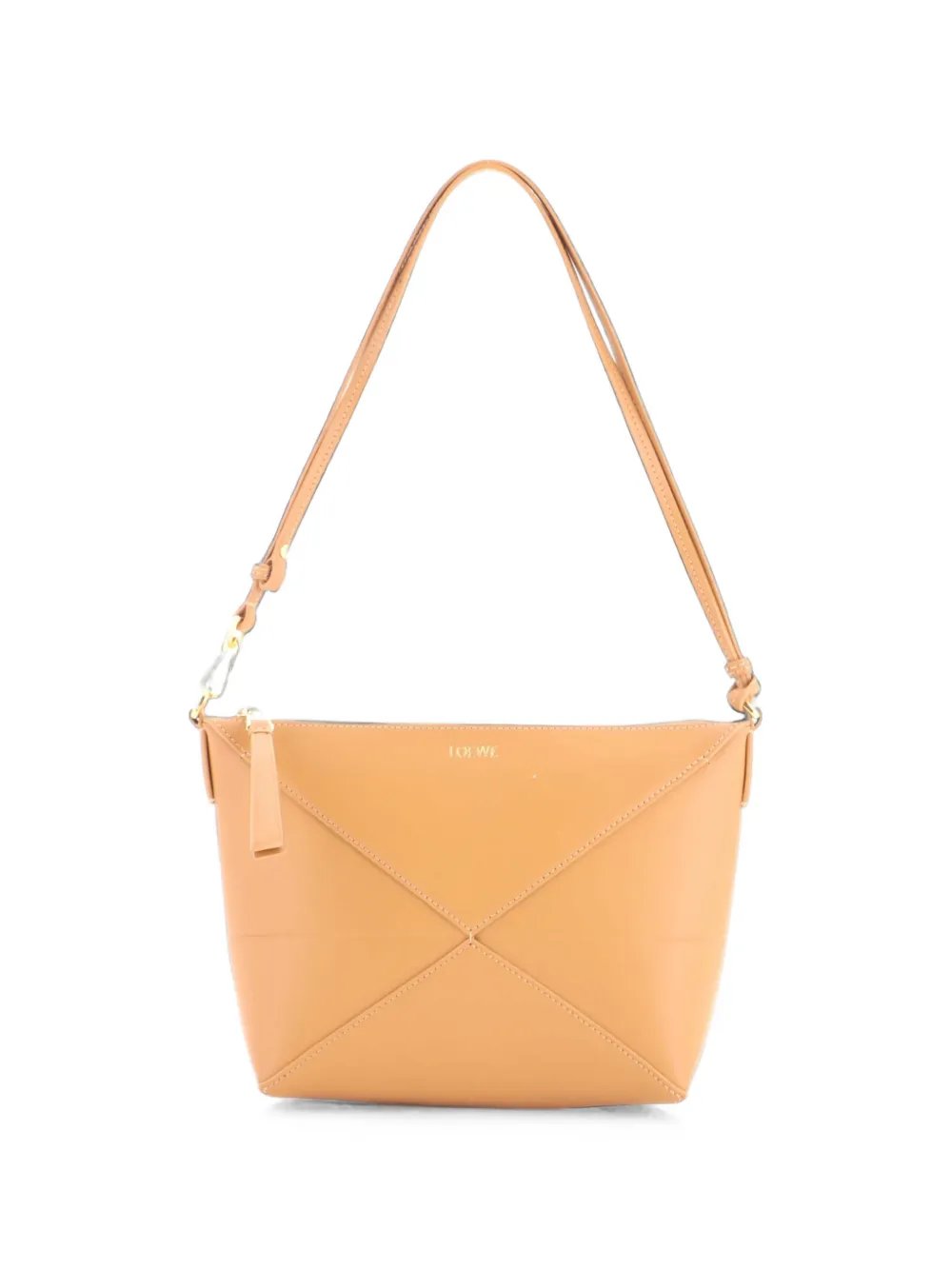 Puzzle Fold Pouch Bag Leather shoulder bag