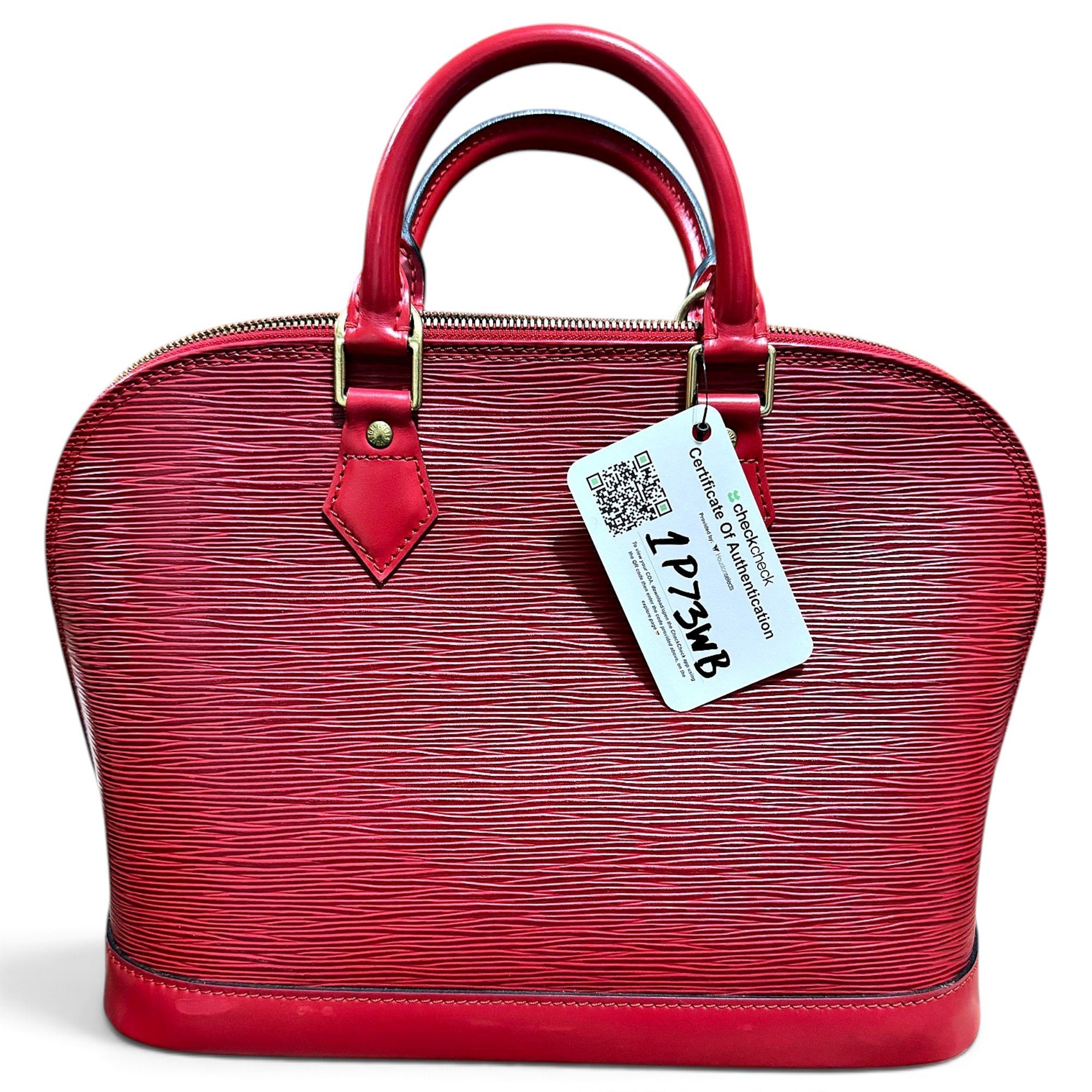 Louis Vuitton Alma leather handbag